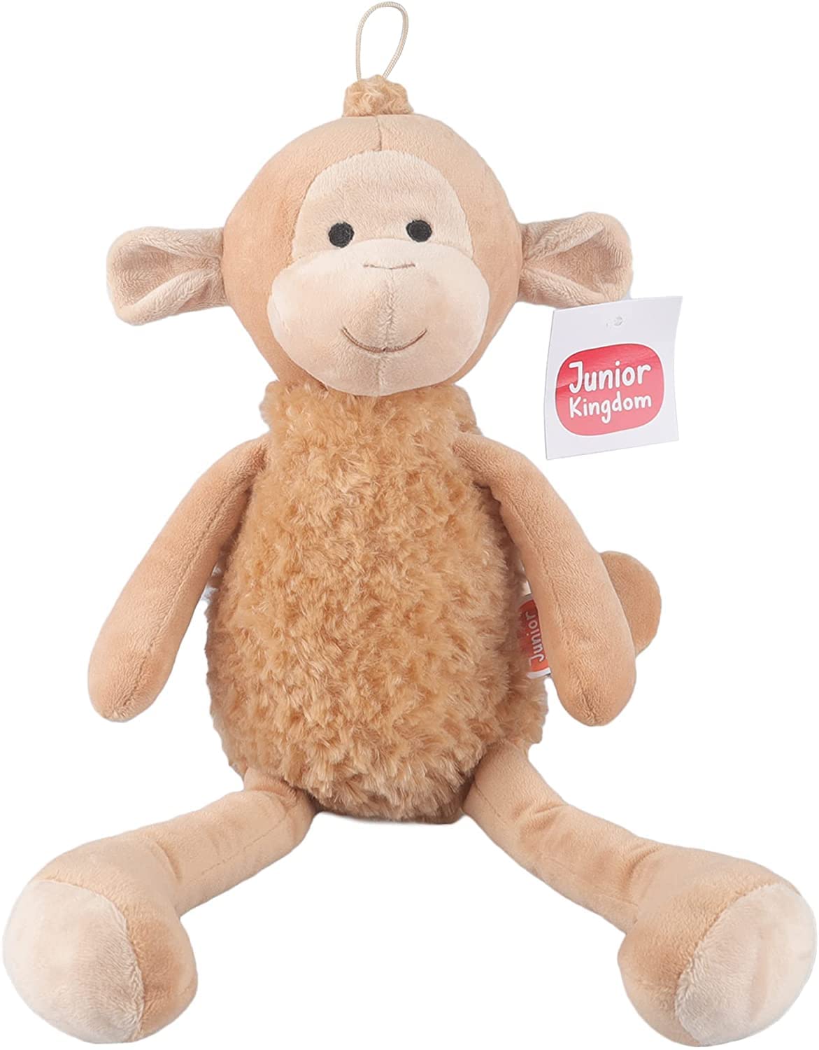 Junior KingdomMonkey Shape Plush Toy/Soft Toy for Baby/Cartoon Shape Pillow for Kids (Brown)