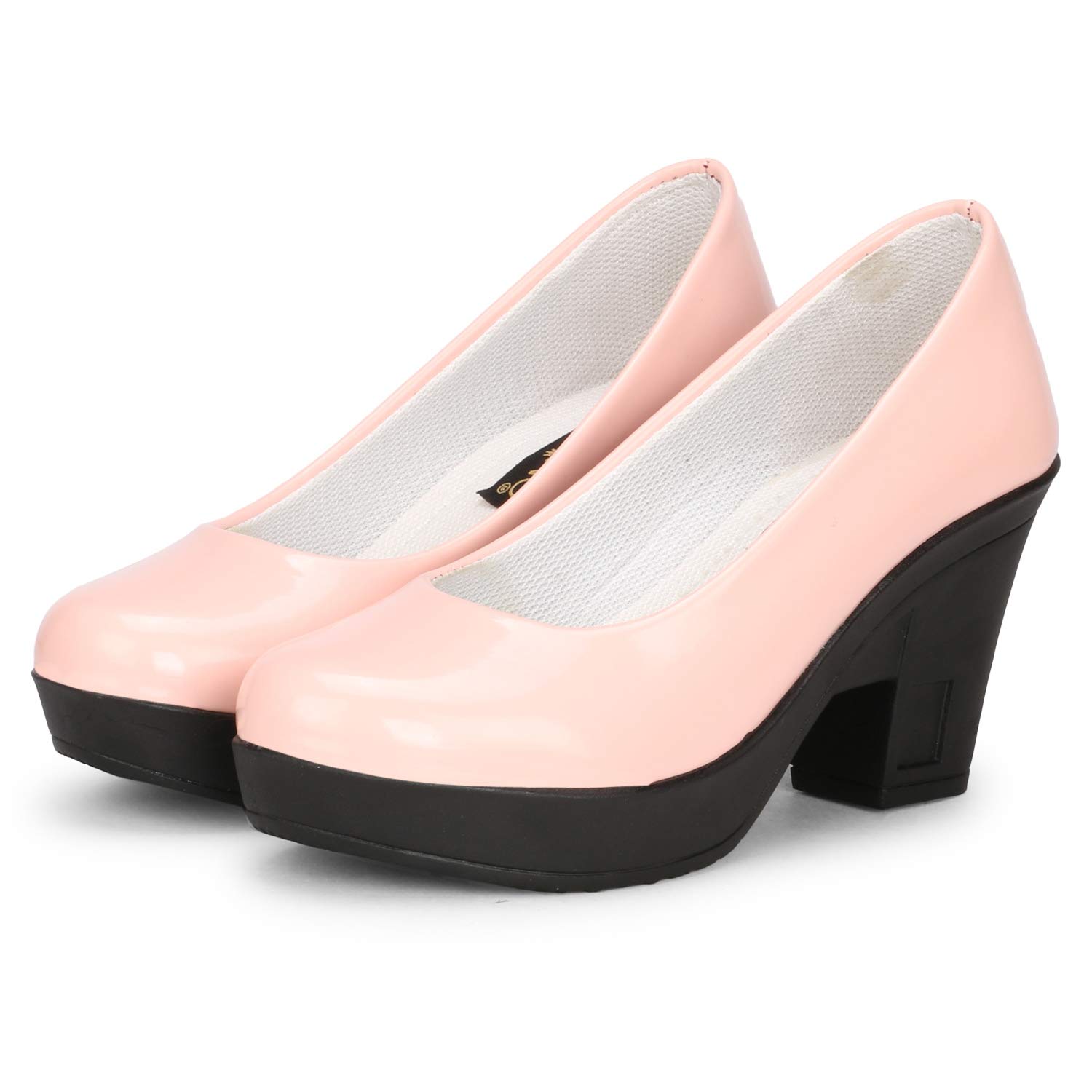 FASHIMO Womens Closed-Toe Heels Bellies PN8-Pink-36 (B07S3TMVP6) Amazon Price History, Amazon Price Tracker