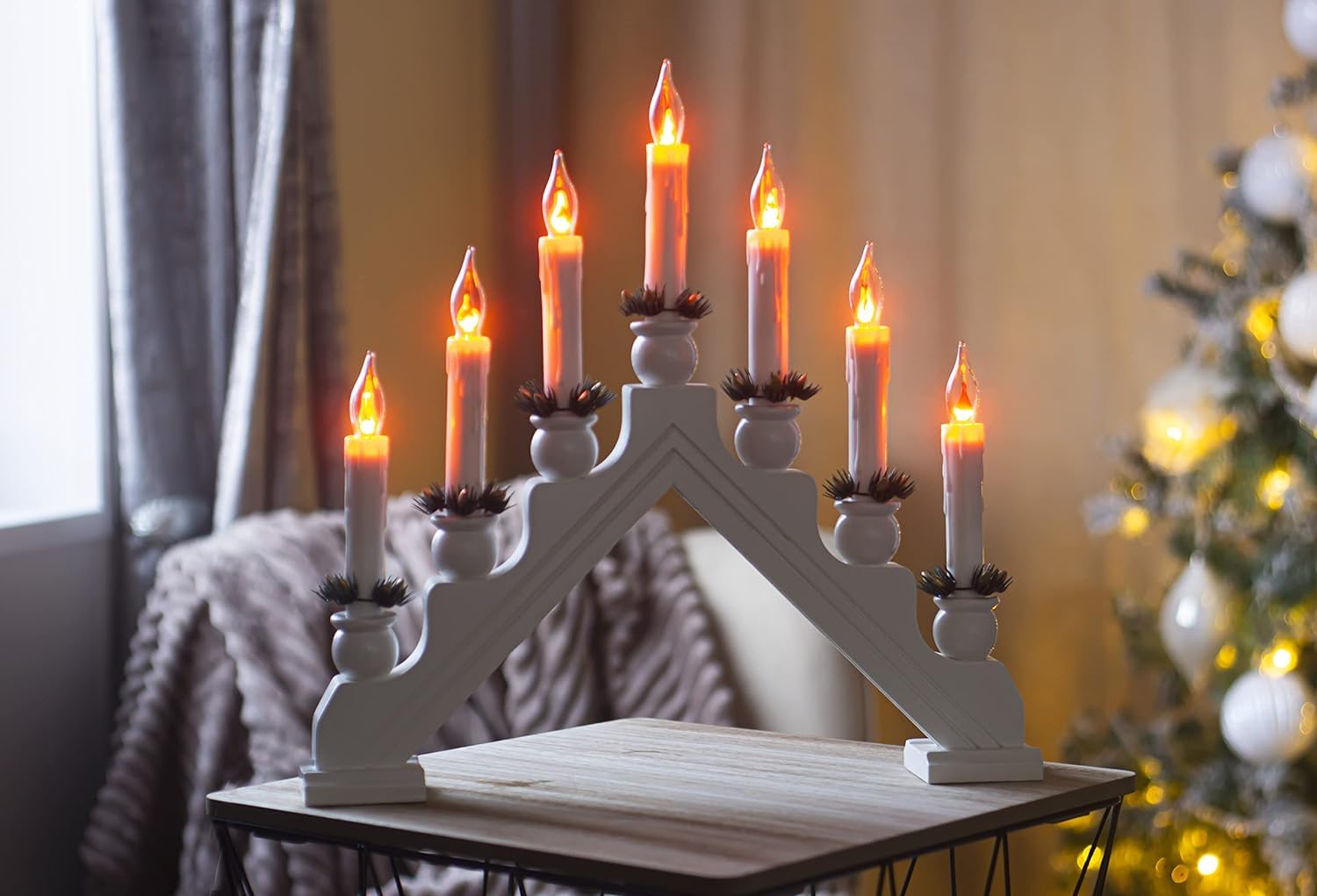Traditional christmas window candles Clearance