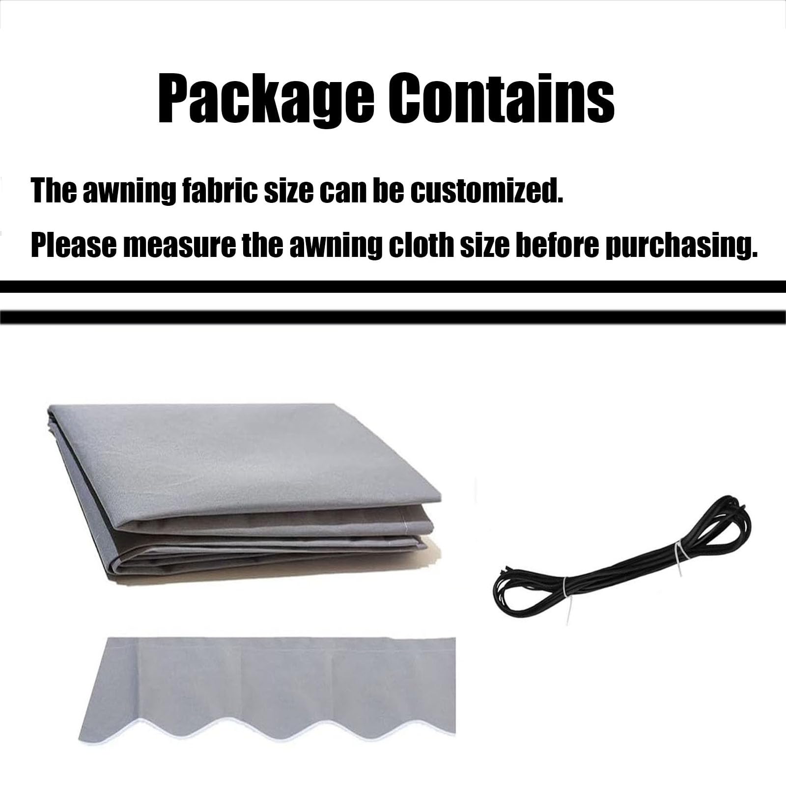 Copertura superiore di ricambio per tettoia da patio, resistente ai raggi UV, 100% poliestere, per esterni per cortile e terrazza, 5,5 x 2 m, protezione solare resistente alle intemperie