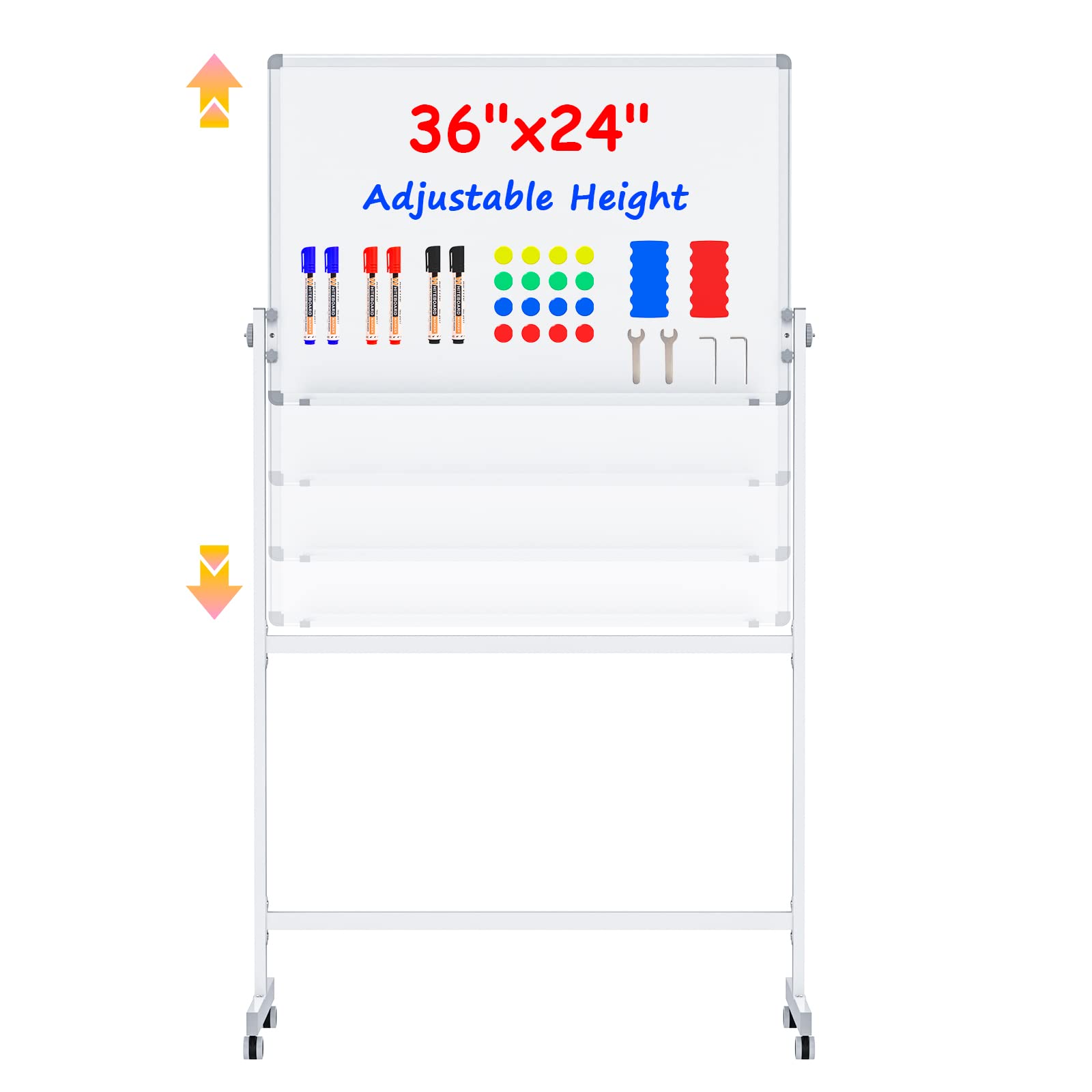 Buy Rolling Whiteboard Easel DryEraseBoard Height