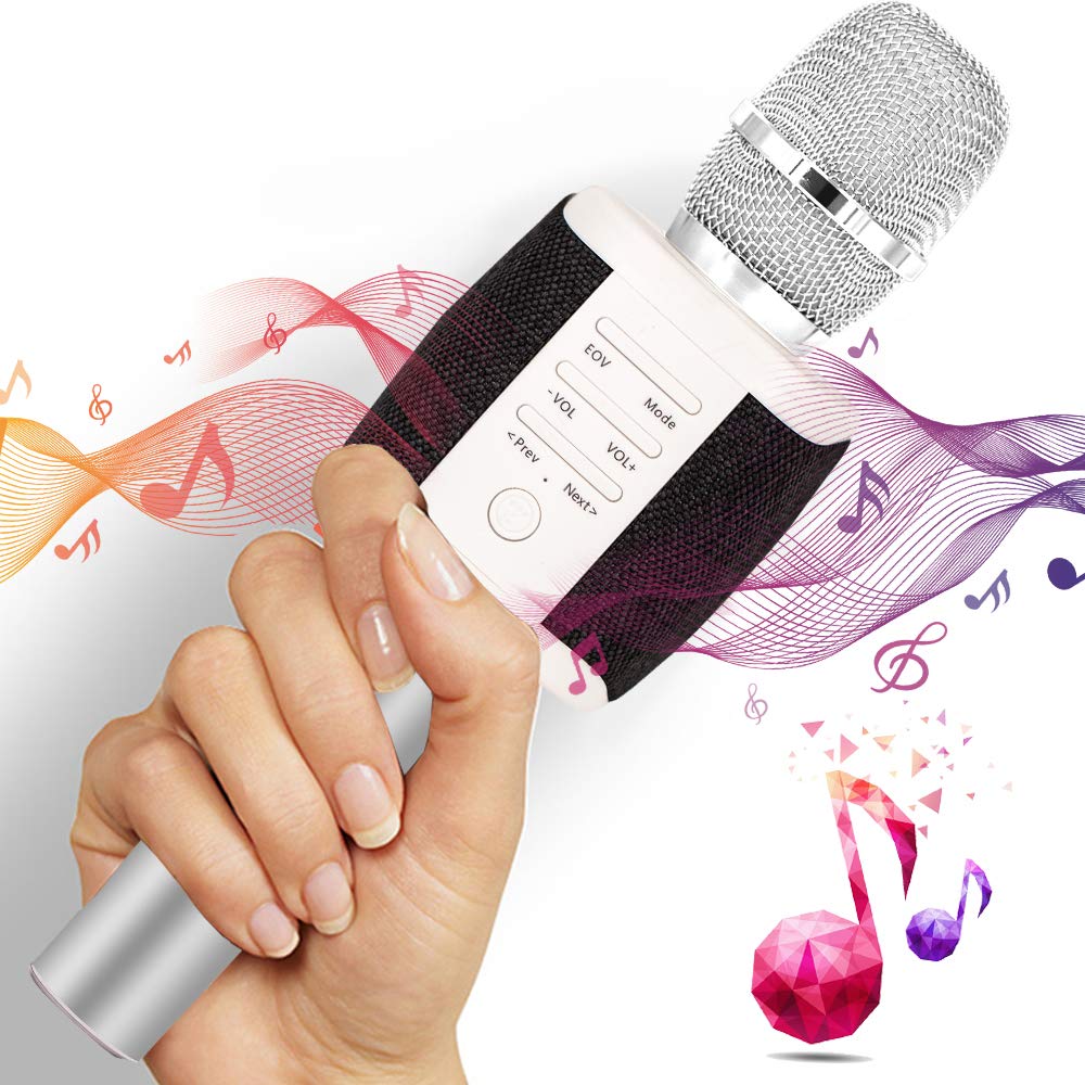 TOSING Wireless Karaoke Microphone, Handheld KTV Karaoke Mic for iPhone