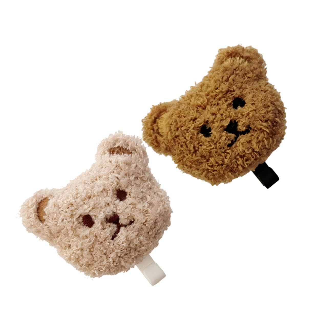 Crochets muraux ours peluche x2 sans perçage pour clés et serviettes