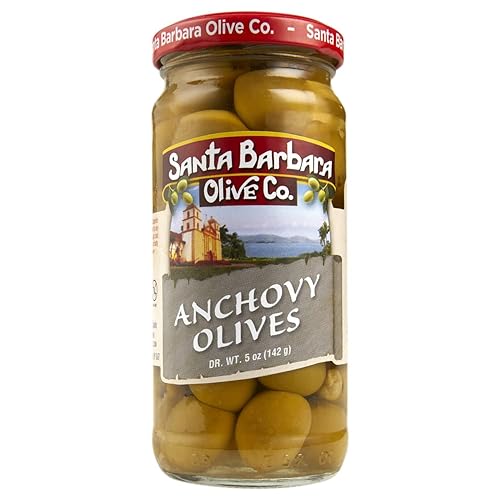 Miniatura 4 de Santa Barbara Olive Stuffed Olives Anchovy 5 Ounce Pack of 6