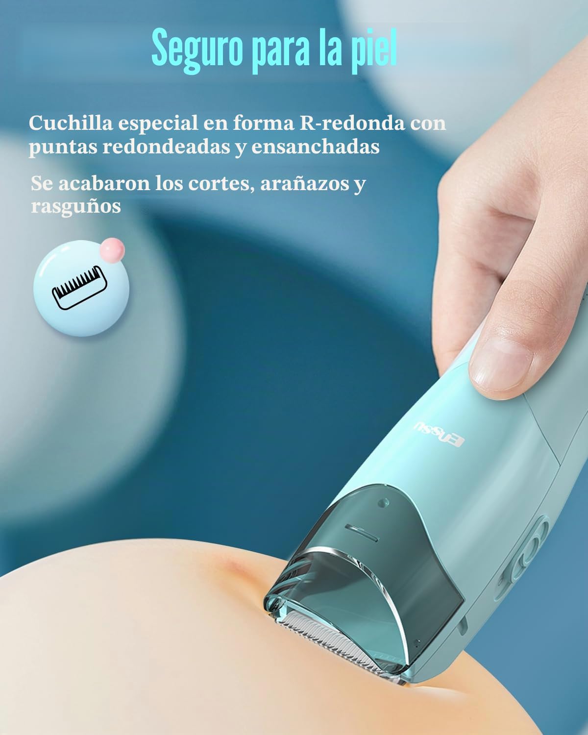 ENSSU Cortapelos al vacío para niños, recargable, con 2 modos para niños/hombres, cortapelos impermeable, juego de cortapelos inalámbrico (versión al vacío)