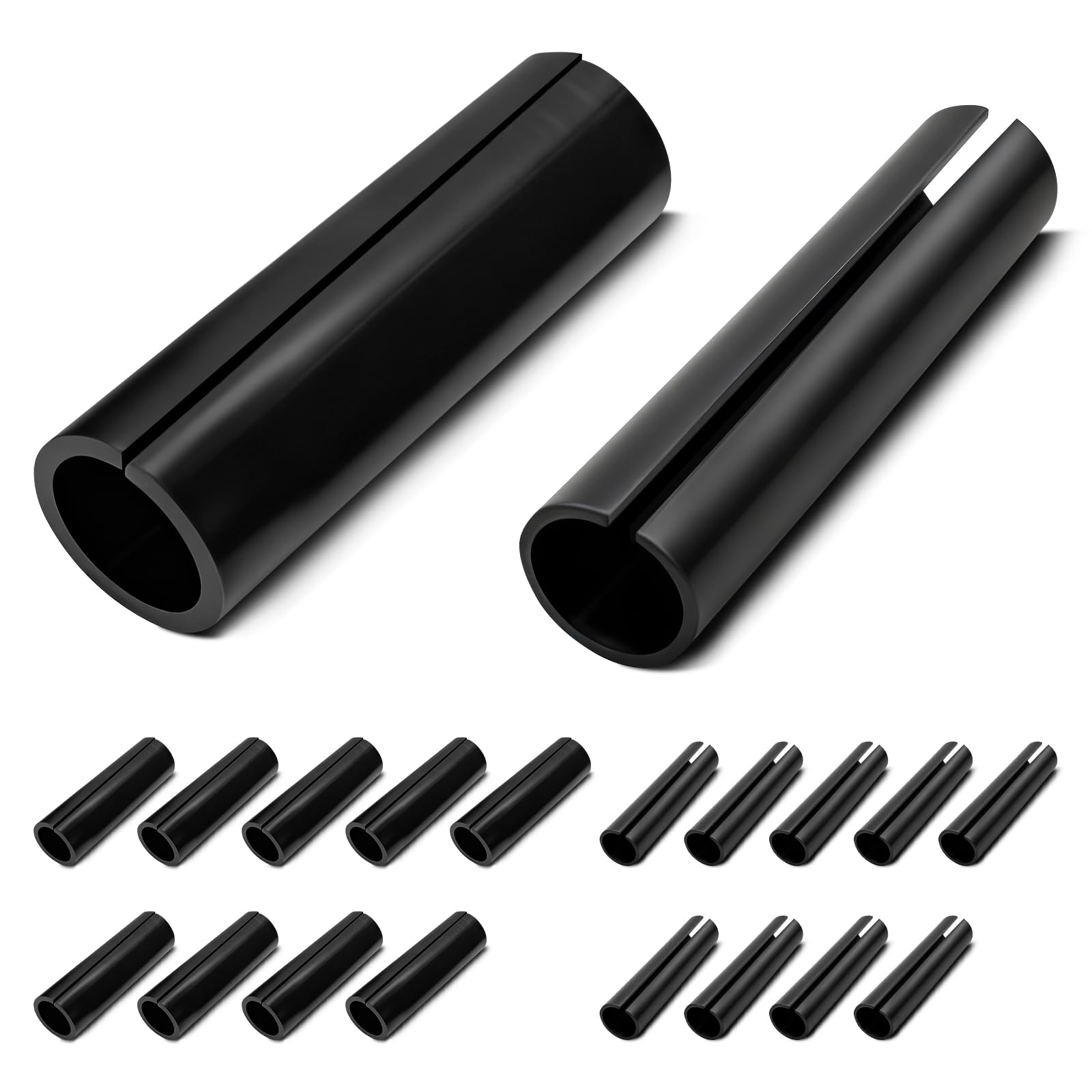 Set di protezione anti-abrasione per portapacchi della bicicletta, protezione del telaio – Protezione contro l'abrasione sul portapacchi rivestito, per ganci di borse da bicicletta Ø10/12 mm, adatto