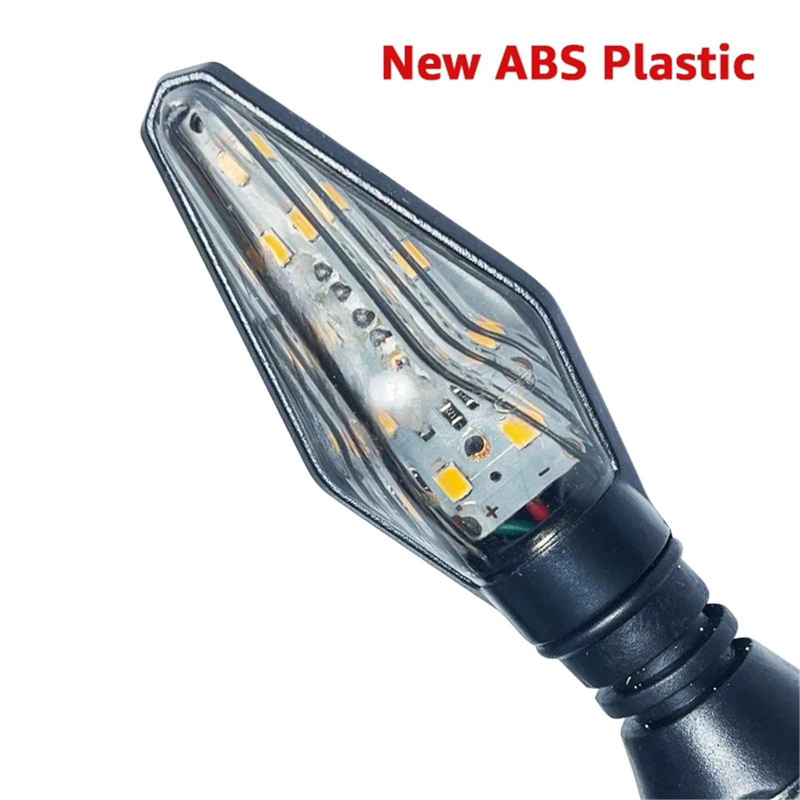 reflektory przednie Motocyklowe Światła Kierunkowskazów Amber 10mm 12V LED Moto Lampa Uniwersalne Przednie Tylne(4 Pcs)