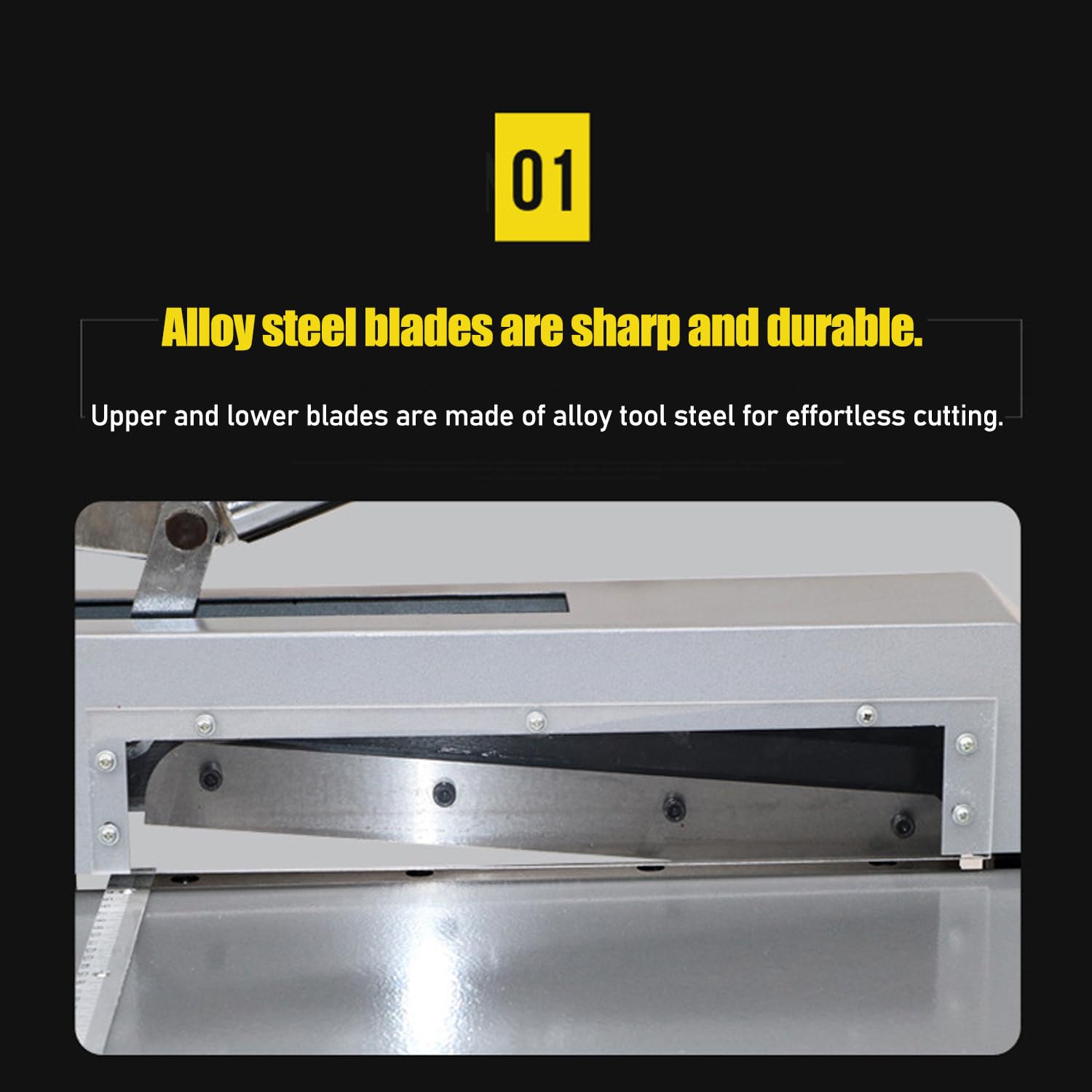 Manuelle Guillotine-Metallschere, 320 mm, Handplattenschere zum Schneiden von Leiterplatten, Aluminium, Eisen, Kupfer und Kunststoffplatten, Schnittstärke 2 mm