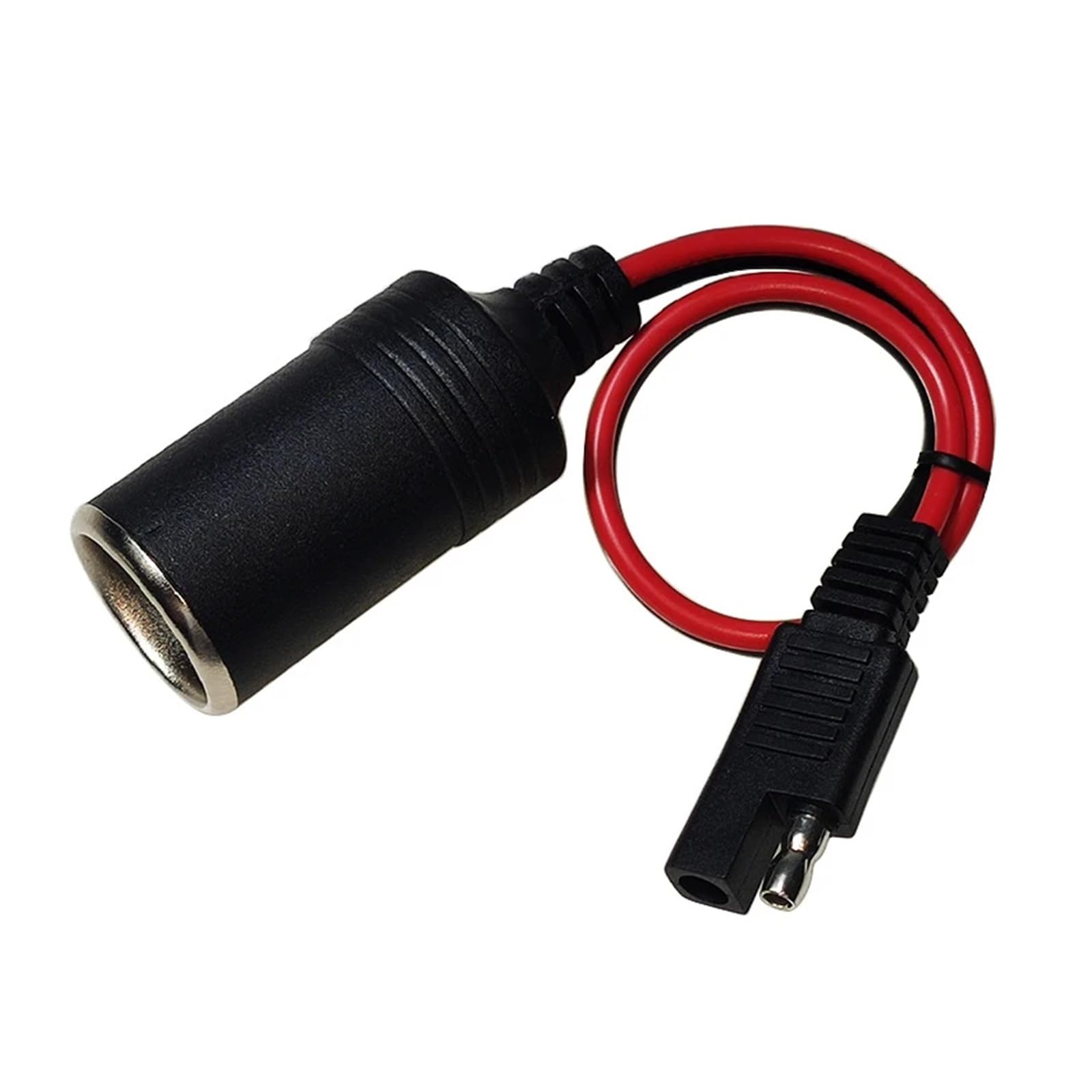 12 V 24 V żeńskie gniazdo zapalniczki samochodowej do SAE 2-pinowy adapter Quick Disconnect Cable, 14AWG Heavy Duty Extension Cord for Motorcycle ATV RV Solar Panel Battery