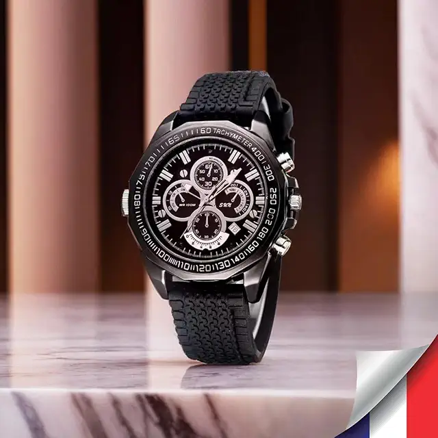 Montre Caméra Espion Full HD 1080p Vision Nocturne 128 Go - Surveillance Discrète