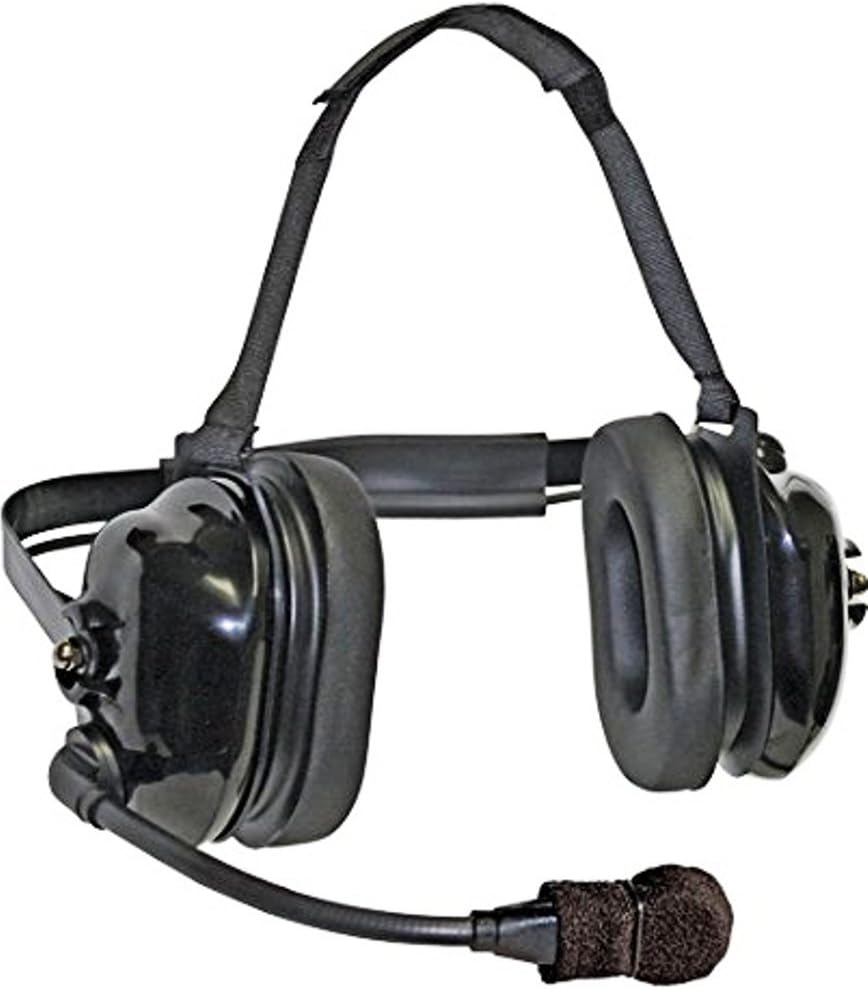 Klein Electronics Titan-Flex Titan-FlexBoom Headset; Extreme High-Noise, Dual-Muff Headset with FlexBoom Microphone, Foam Pads and Black Earshells; Universal 5-pin Cable Connector