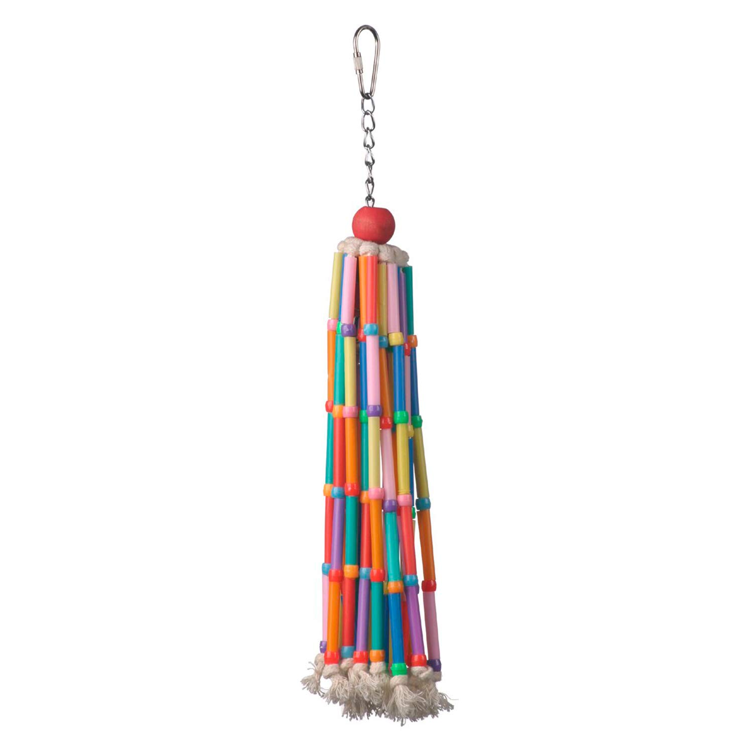 (Similar to stock photo ) Super Bird Creations SB708 Wind Chimes Bird Toy, Medium Bird Size, 13” x 2”