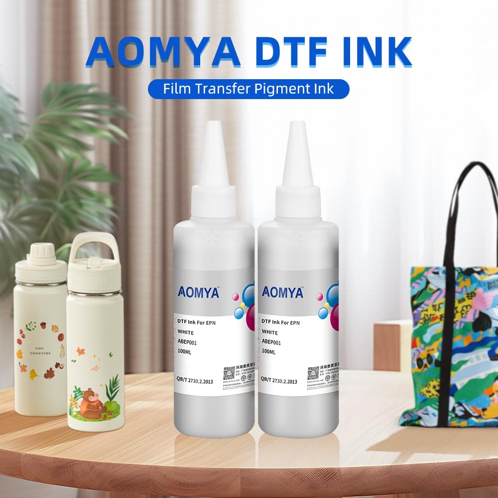 DLMELHOR DTF Ink 3000ML DTF Transfer Ink For PET Film Refill DTF Ink For EPN ET-8550, XP15000,L1800,L805,R1390,R2400 DTF Printers Heat Transfer Printing Direct To Film,6-Pcak (2WH CMYK - View #13