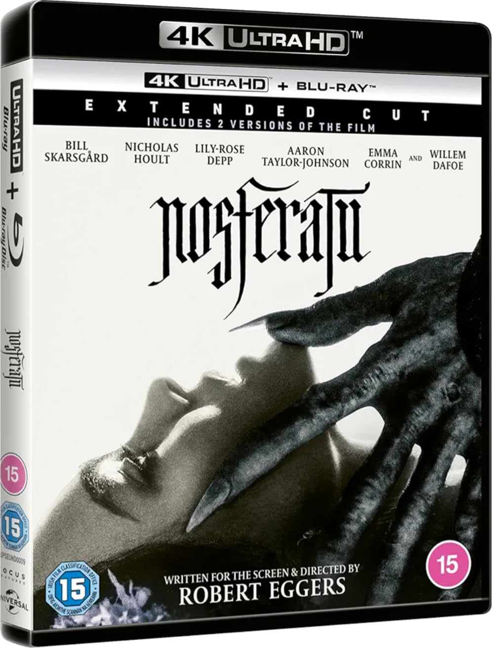 Nosferatu (Extended & Theatrical Cut) [4K UHD + Blu-ray] [Region Free]