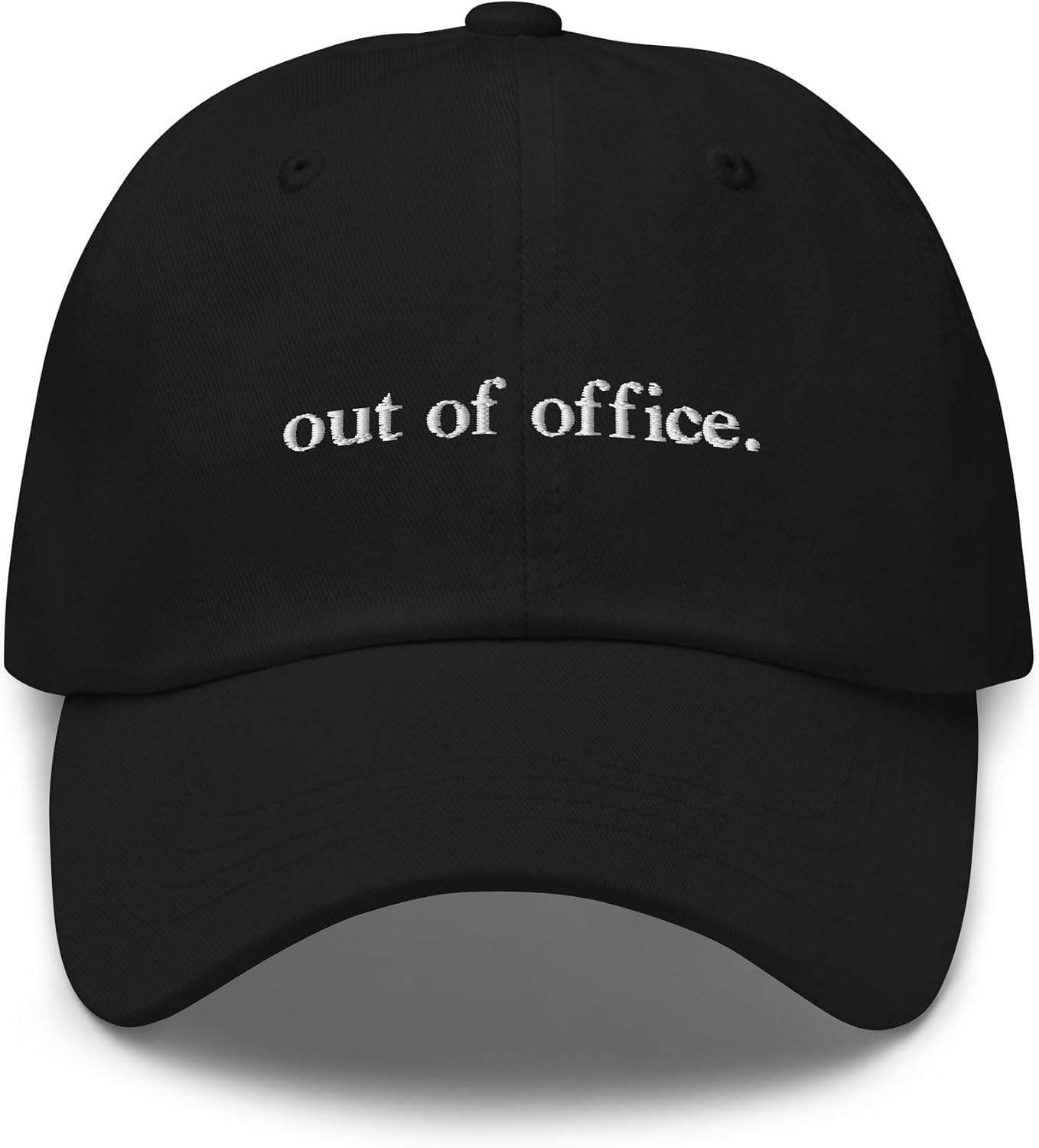 Out of Office Embroidered Cap Work Colleague Accountant Finance Vacation Hat Clothing