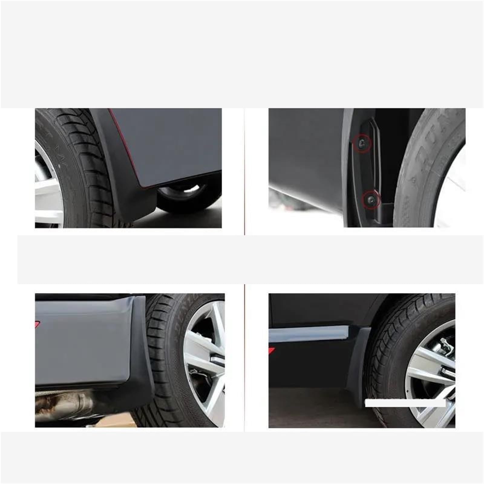 Garde-Boue Avant Et Arrière 4 Pièces pour BMW X4 G02 M pour Sport 2019-2023 Accessoires Auto Protection d'ailes Style Auto