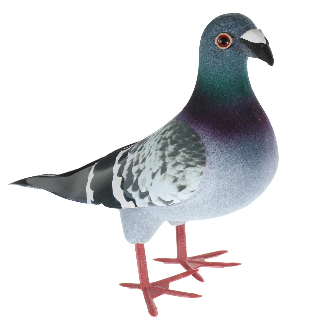 SEWACC Uccelli artificiali Simulazione Schiuma Piccione Modello Realistico Uccelli piumati Realistico Figura di piccione Statue di animali per Casa Giardino Albero Prato Ornamento