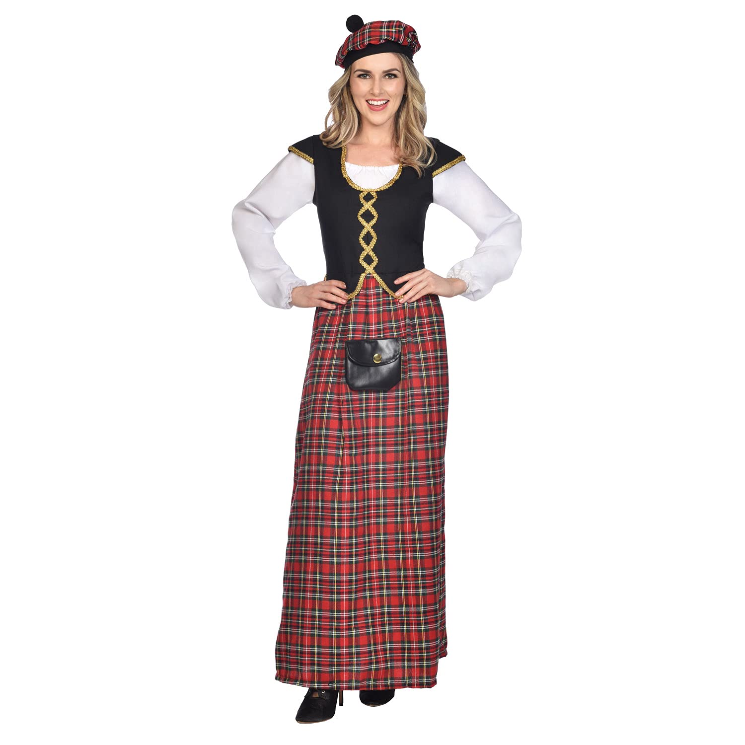 (Fix 4/2) (9911187) Adult Ladies Scottish Lady Costume (UK 16-18)