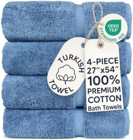 8 Ways to Create a Spa-Like Atmosphere in Your Bathroom Chakir Turkish Linens 100% Cotton 4-Pack Bath Towels 27x54, Wedge...