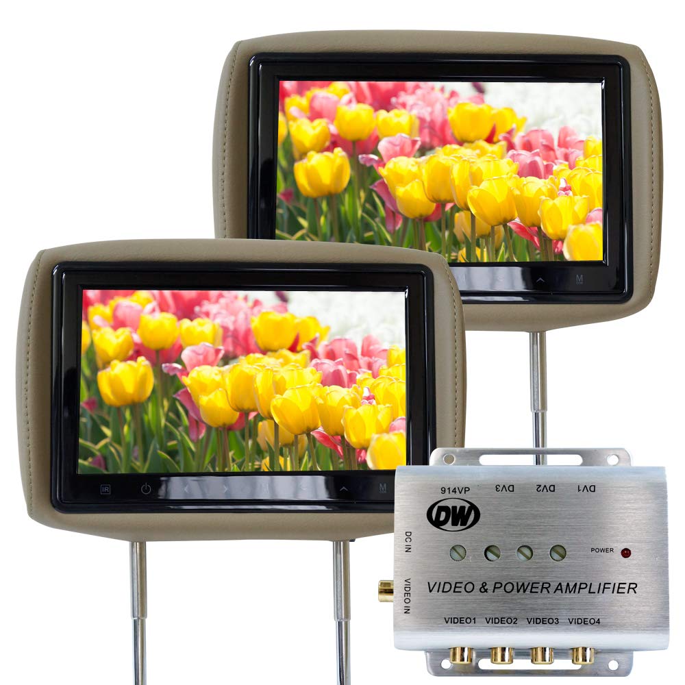 ヘッドレストモニター、HDMIケーブル、分配器セット Amazon.co.jp: ☆【H1011Y914VP】 10.1インチタッチボタン
