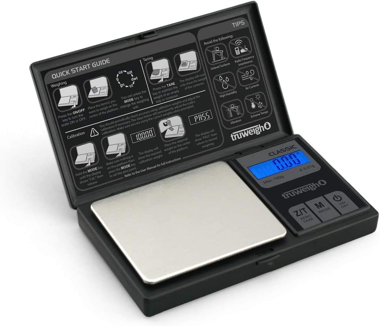 CLASSIC Digital Mini Scale 100g x 0.01g - Black