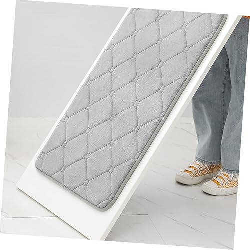Miniatura 8 de Tapete de baño absorbente antideslizante grueso antideslizante para cocina, entrada, gris oscuro, resistente al agua para zonas de alto tráfico