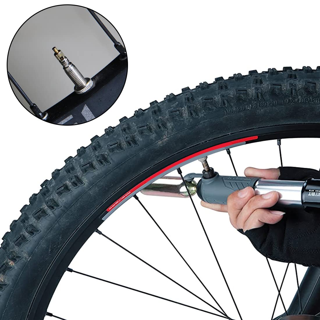 8 Pezzi Valvola Nucleo Valvola Nucleo Valvola Pneumatico, Valvola Nucleo Valvole MTB Presta Valvole Universale Nucleo Valvola Pneumatico per Tubeless Road Bike MTB
