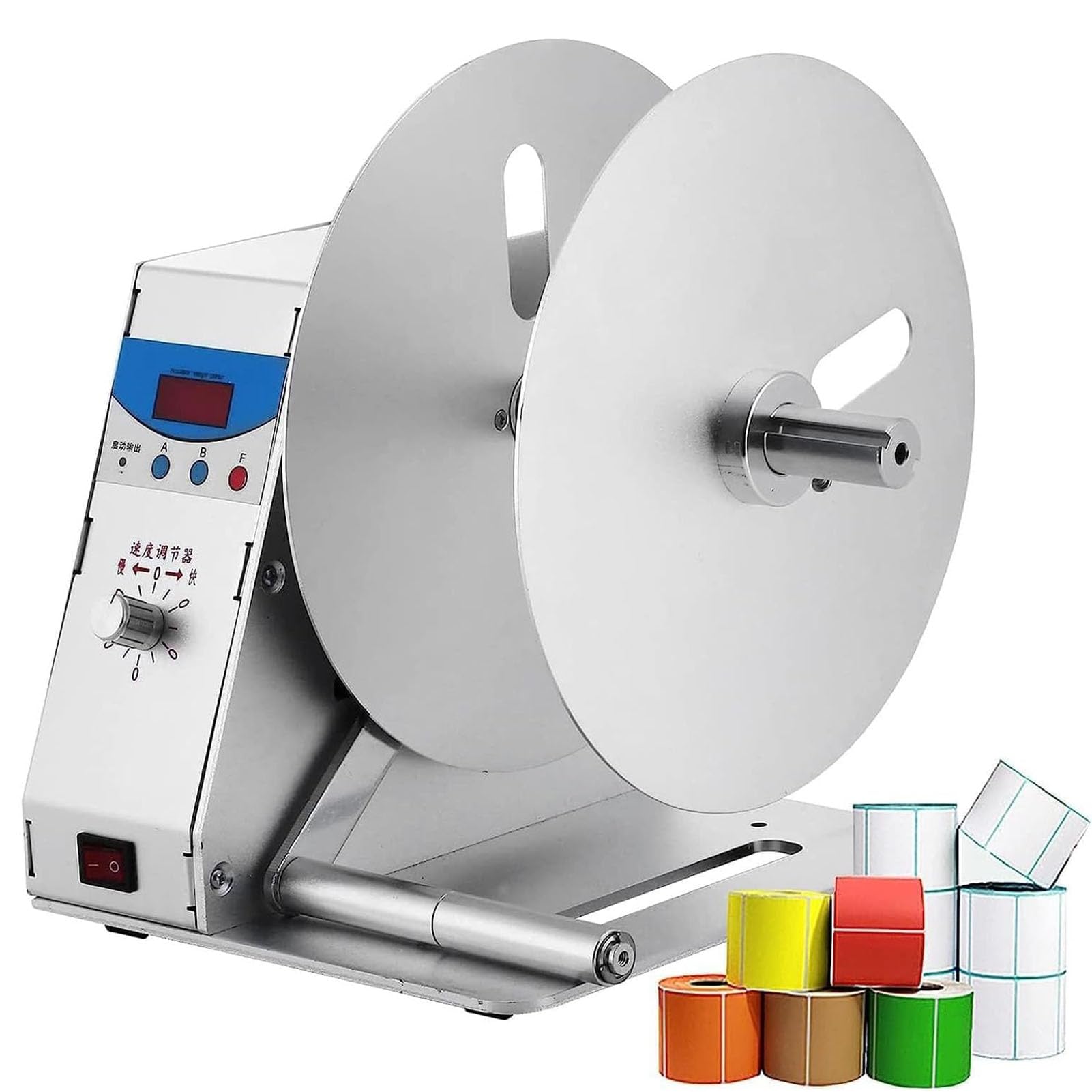 Eiwitany Bidirectional Label Rewinder for Printers | 15-50 RPM Speed | Automatic, Ideal for Office & Warehouse, Enhances Productivity & Efficiency