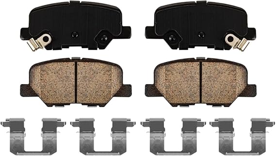 Detroit Axle - Front and Rear Brake Pads for 2014-2018 Mazda 3