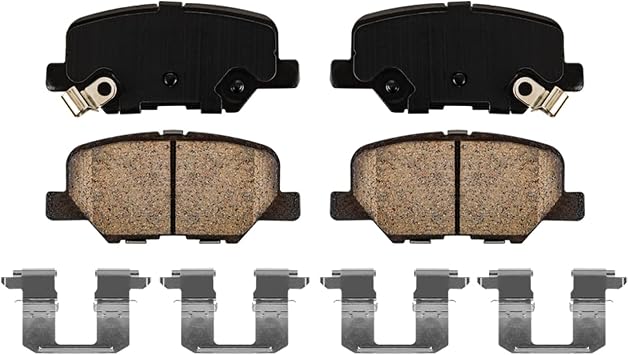 Detroit Axle - Front and Rear Brake Pads for 2014-2018 Mazda 3