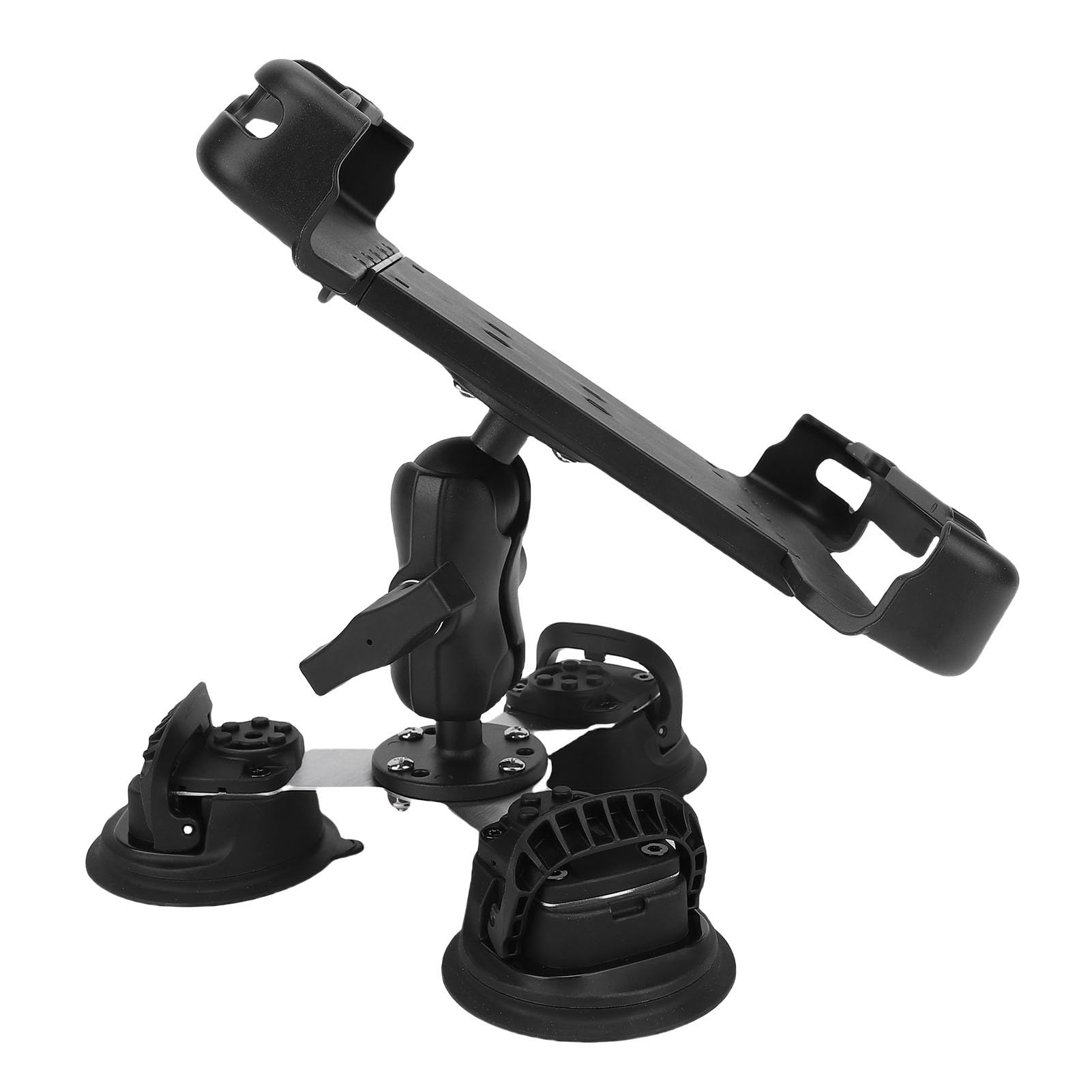 Socobeta Soporte para Tableta con Ventosa Triple Versátil, Diseño Antideformación para Pesca y Navegación, Nailon de Aleación de Aluminio