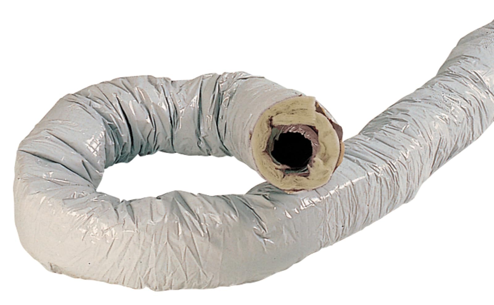 gaine pvc - isolée - int alu - diamètre 80 mm - 6 mètres - epaisseur 25 mm - atlantic 423027