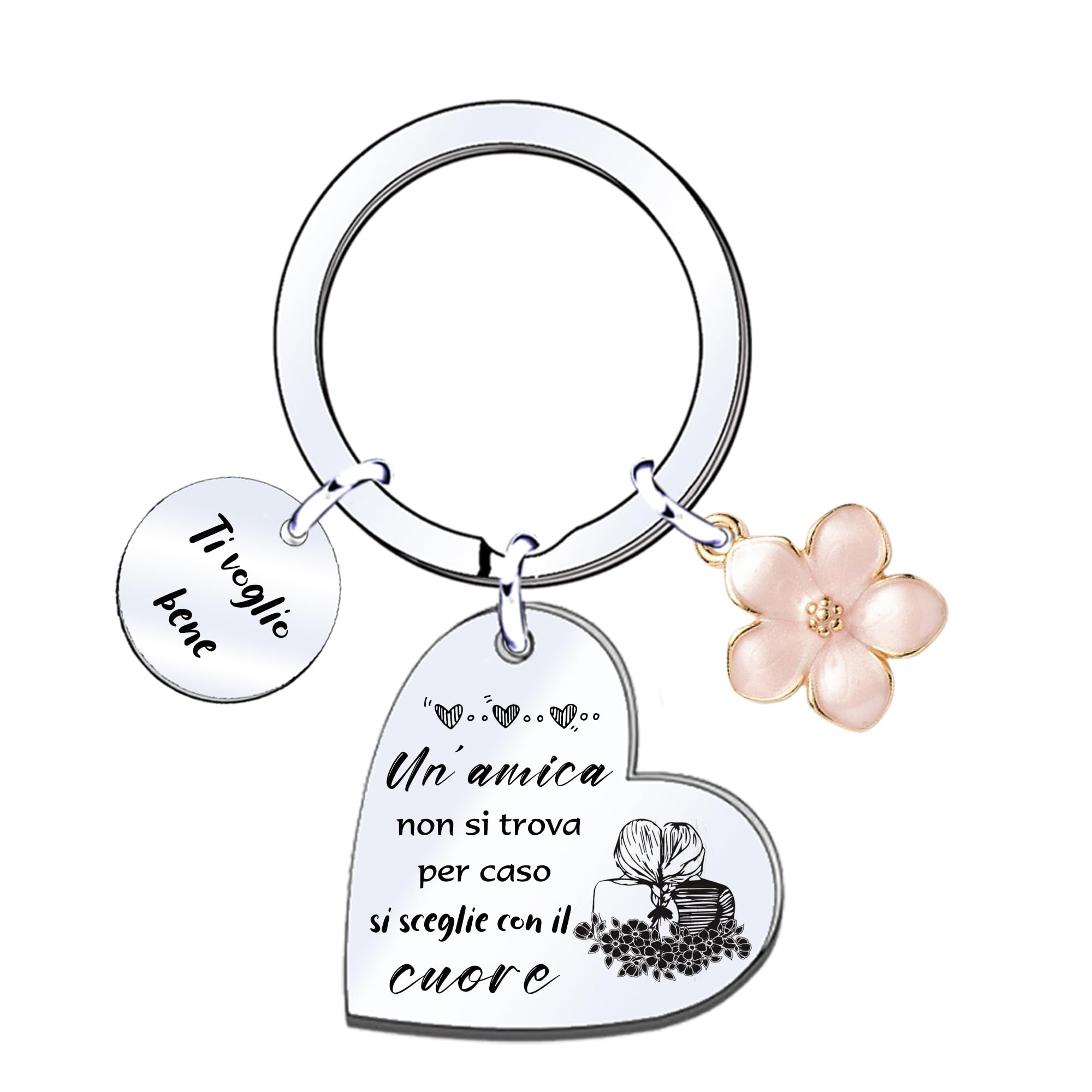 XWXWXW Portachiavi Amicizia Regalo Amica Compleanno