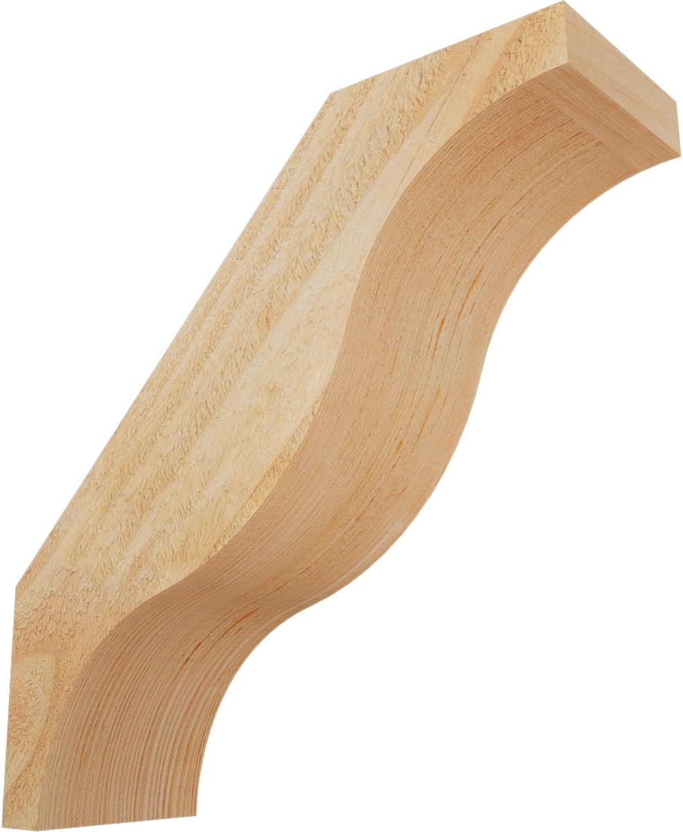 Ekena Millwork BRC04X12X12FST00RDF 4"W x 12"D x 12"H Funston Rough Sawn Knee Brace, Douglas Fir