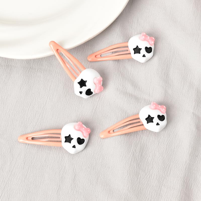 Miniatura 4 de Pinzas para el cabello de color rosa para mujeres y niñas, pinzas góticas para el cabello para adolescentes y niñas, clip de pelo de Halloween para