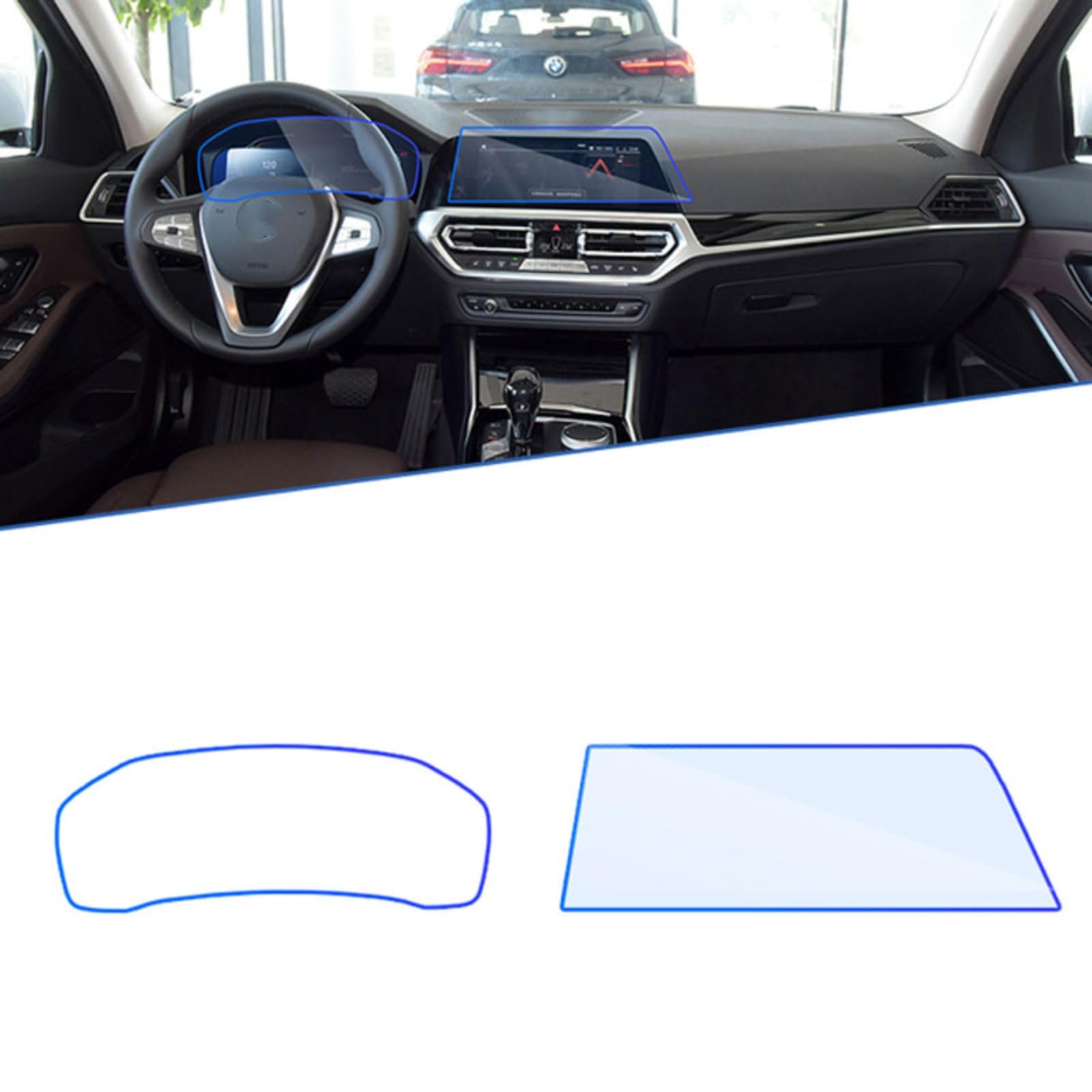 Film de Protection de Navigation GPS de Voiture Écran LCD Verre Trempé BMW Série 4 G22 G23 G26 MK2 - 2