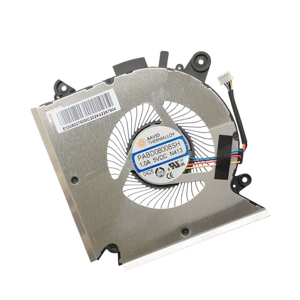 OEM Wentylatory do laptopa do gier dla MSI GF63 8RC 8RD MS-16R1 MS-16R2 PABD08008SH N413 E322500300A wymiana 5V 4 PIN wentylator chłodnicy nowy Wymiana
