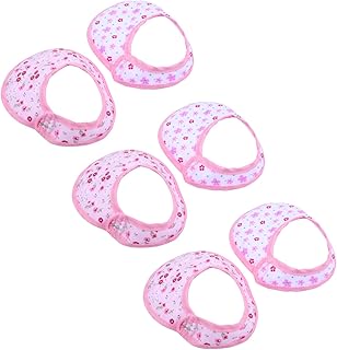Healeved 3 Conjuntos/6 Peças Roupas De Boneca Babador Babador Bebê Boneca Babadores Para Meninas Acessórios De Alimentação De Boneca Toalha De Saliva Para Bonecas Acessórios De Boneca