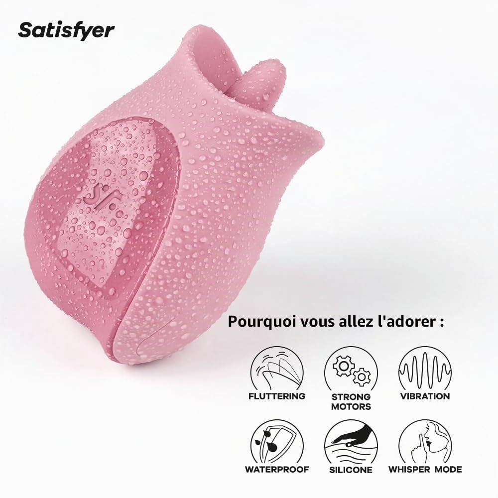 Satisfyer Tongue Lover Vibromasseur de langue et vibromasseur à poser