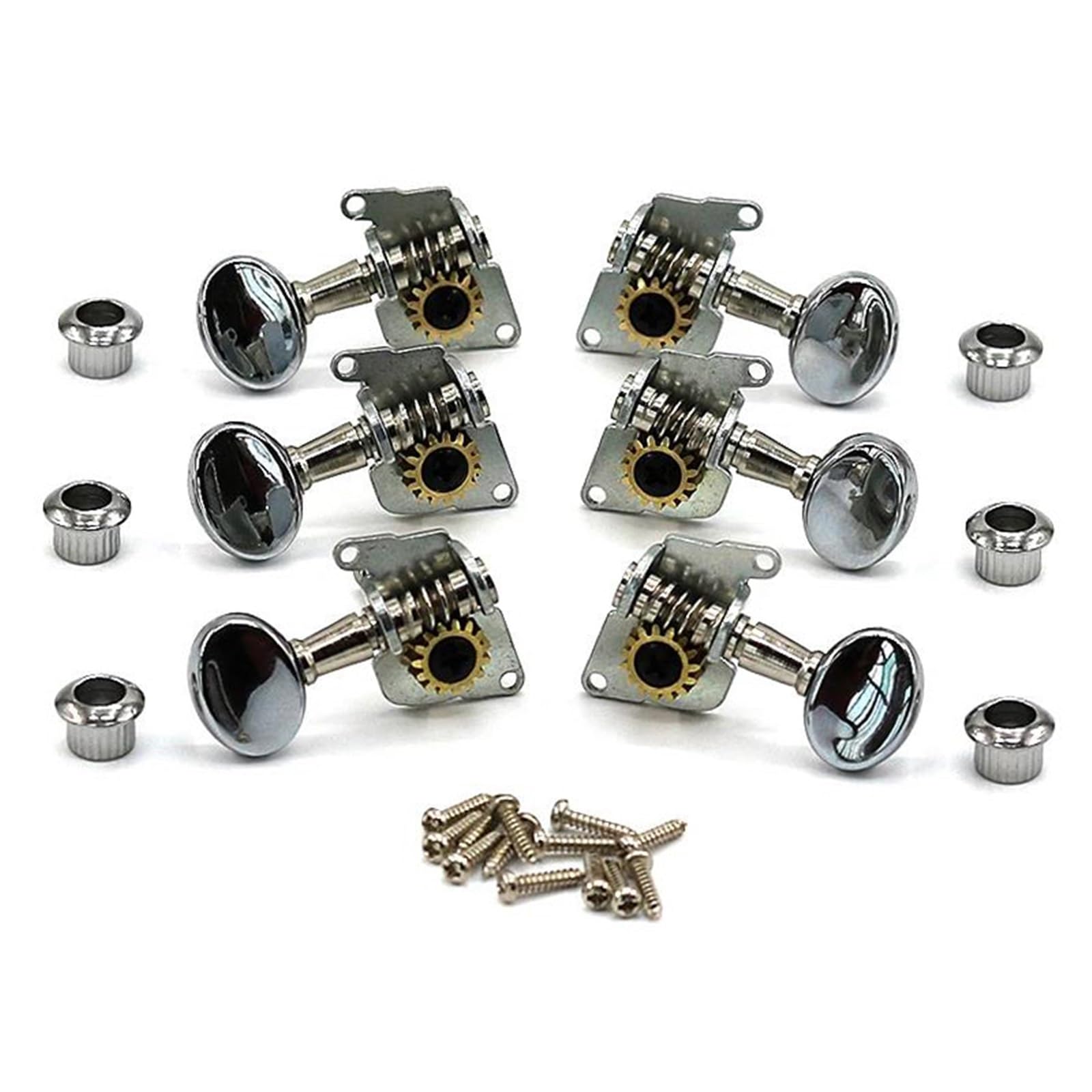 Guitar String Tuning Pegs Metal String Tuning Pegs Silver Folk Open Knob