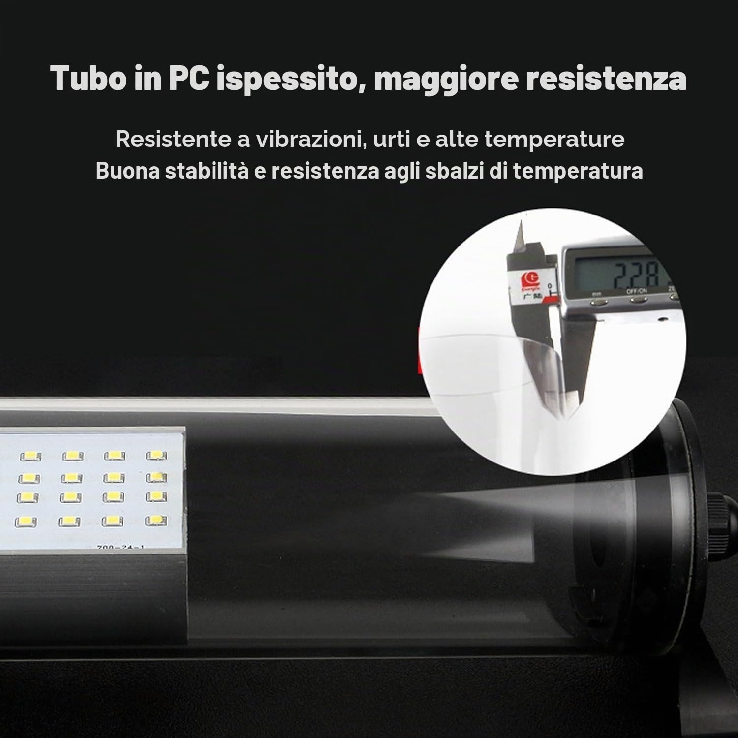 15W Luce a tubo a LED impermeabile Luci da lavoro a prova di esplosione a LED 110-220 V Macchina CNC Illuminazione Interner Lampada industriale Foratura Fresatura Tornio Luce (15)