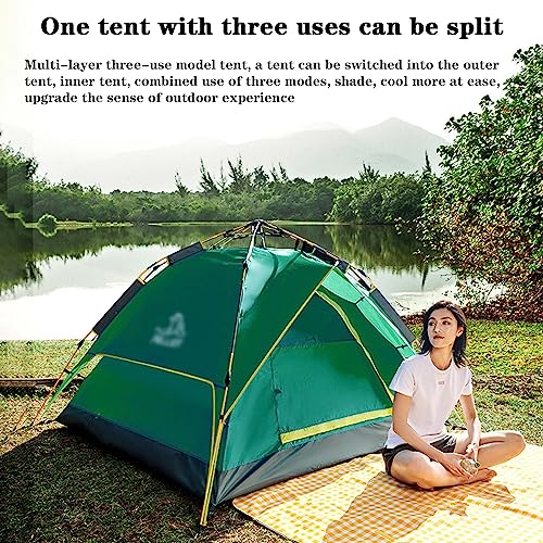 Carpa de campamento BNEI para 4 personas, doble puerta miniatura 2
