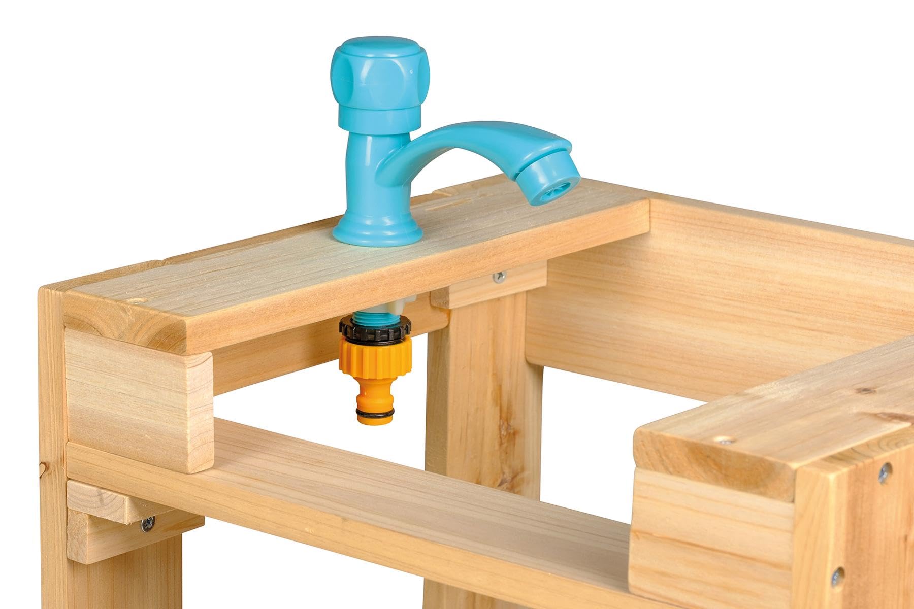 Happy People Wasser-Spieltisch 3er Set mit Schleusenfunktion & Schlauchanschluss Outdoor Wasserspielzeug wetterfest