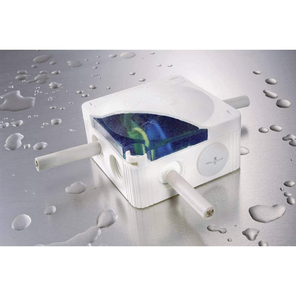 WISKA Abzweigdose mit Dichtmasse 10060457 (L x B x H) 85 x 85 x 51 mm, grau, IP68