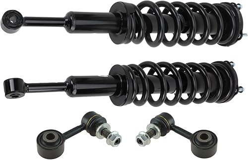 Miniatura 143 de TRQ Kit de suspensión delantera, conjunto de amortiguadores y resortes, barra estabilizadora, enlace estabilizador compatible con Chevrolet