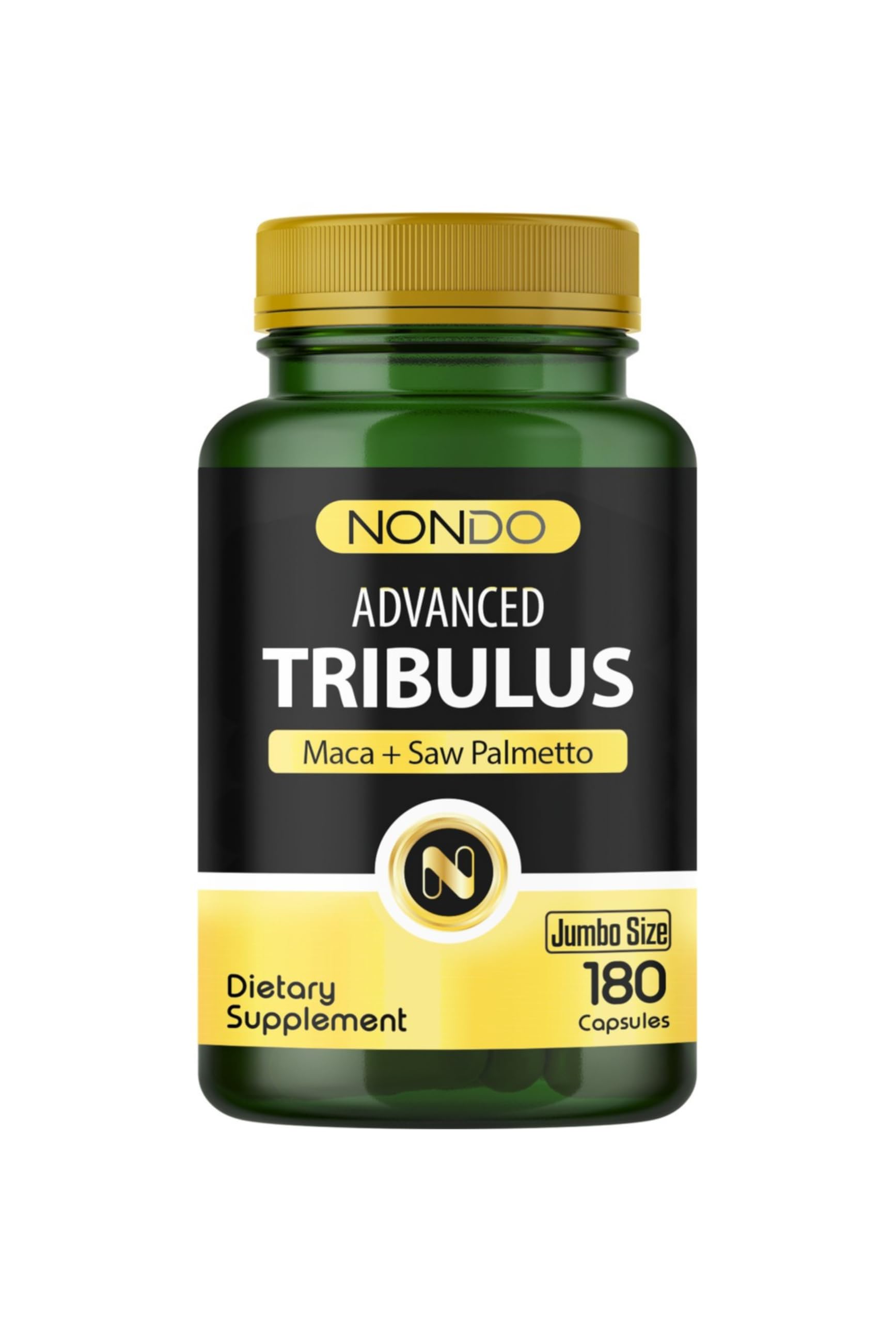 Nondo Trıbulus 180 Kapsül (jumbo Boy Tribulus Terrestris Saw Palmetto Kore Ginseng Demir Dikeni) 3 AYLIK
