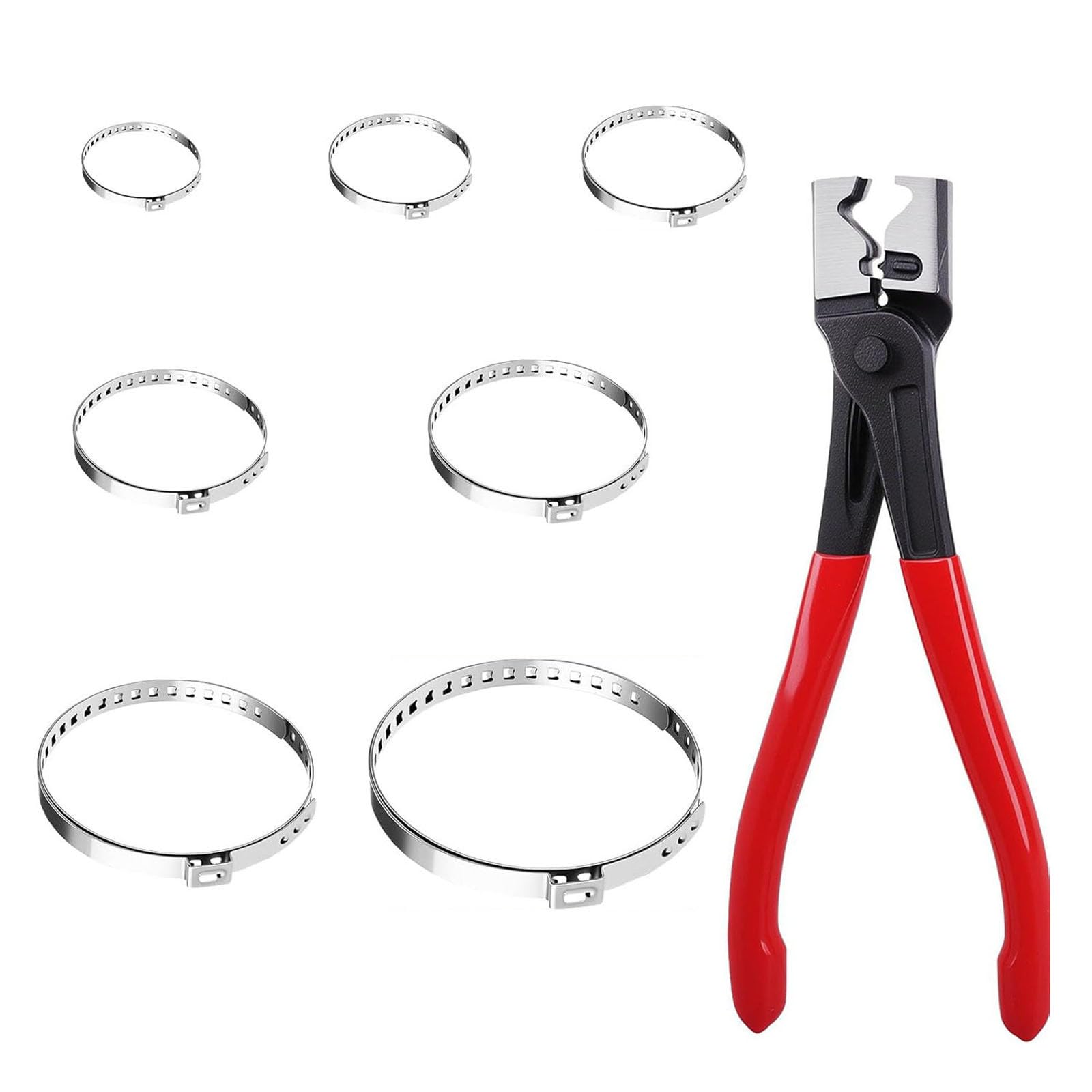 Abrazadera de manguera CV de acero inoxidable para uso flexible en maquinaria de automóviles y abrazaderas de riego de fontanería