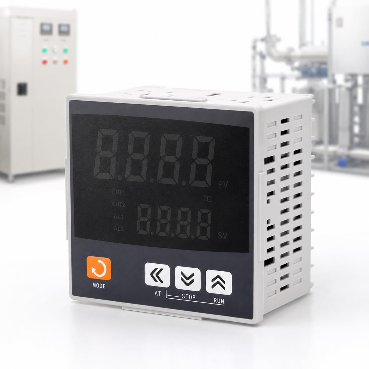 CTN4L-411 Digital Temperature Controller PID Intelligent Thermostat with LED Display 100-240V AC Fully Automatic Relay Logic Output for Industrial Oven Kiln(CTN4L-461 CU50)