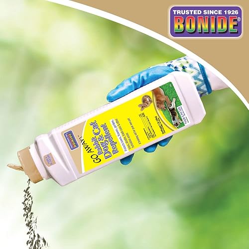 Miniatura 6 de Bonide Vete! Gránulos repelentes de conejos, perros y gatos, 1 libra listos para usar, mantiene a los perros alejados del césped, jardín, mantillo y