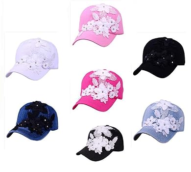 Amazon.com: Andongnywell Bling Baseball Cap Women Lace
